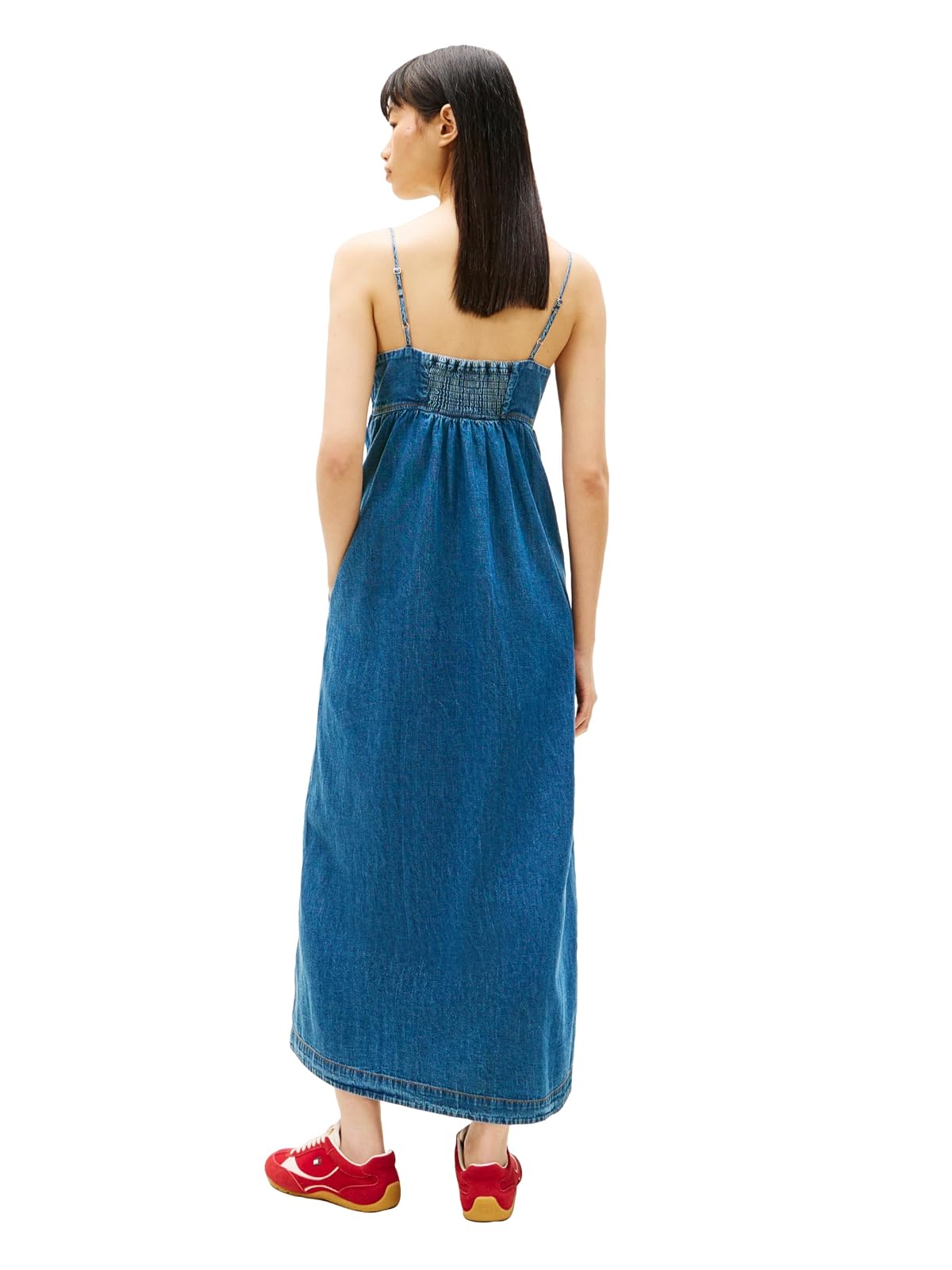 Tommy Jeans Lightweight Sleeveless Denim Maxi Dress Vestido Informal Mujer