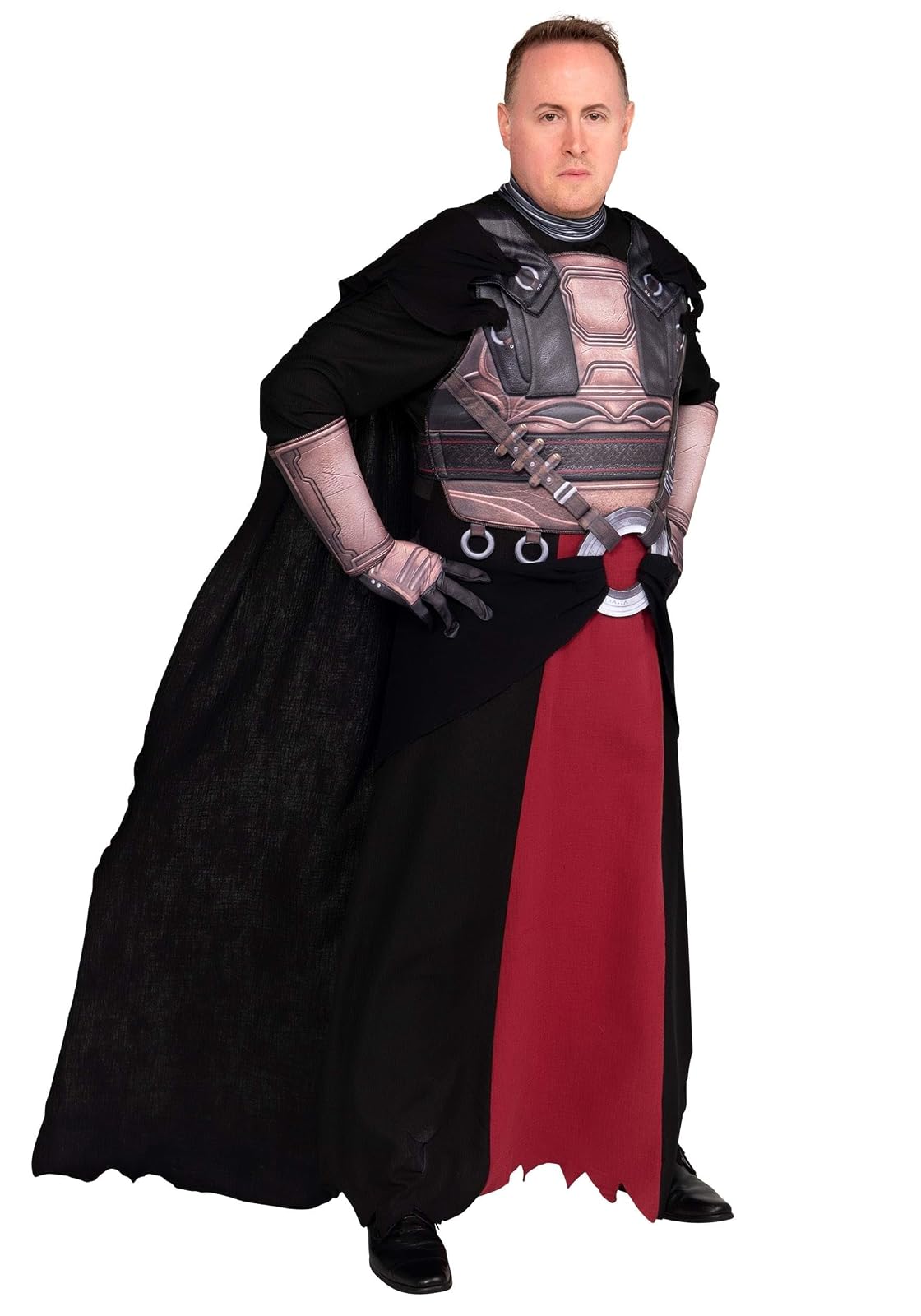 Star Wars Darth Revan - Disfraz Oficial de Halloween para Adultos, túnica con Armadura Acolchada en el Pecho, Faja de Cadera, guanteletes y Guantes, Multi, Large