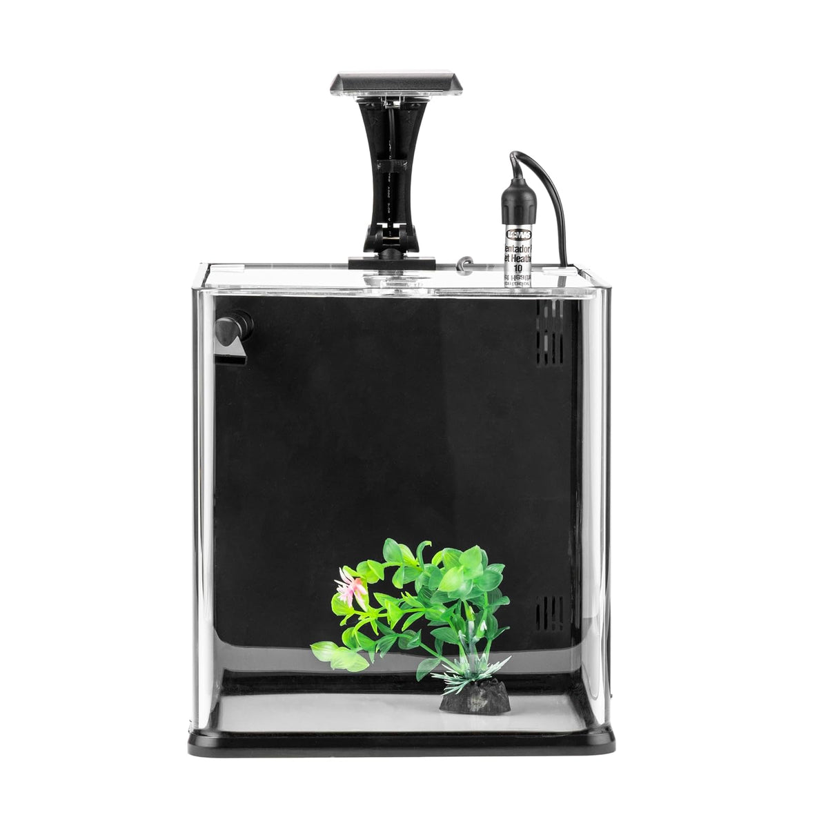 Lomas Acuario Nano Cubo 9 L con Filtro Incorporado, Lámpara LED Bajo Consumo y , Ideal para Peces Tropicales, Betas y Plantas Acuáticas, Medidas 20.5 x 23.5 x 22.5 cm