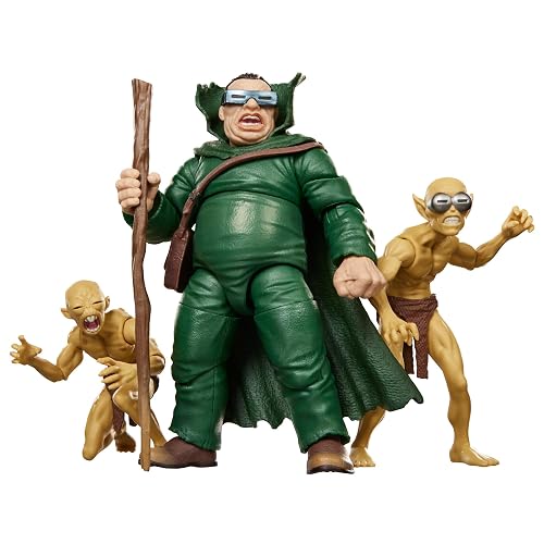 Marvel Legends Series, Pack múltiple Marvel'S Mole Man y Moloids, 3 Figuras coleccionables a Escala de 15 cm inspiradas en los cómics de Los Cuatro Fantásticos