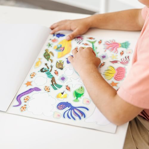 Melissa & Doug Bloc De Autoadhesivos Reutilizables - Mundo Submarino