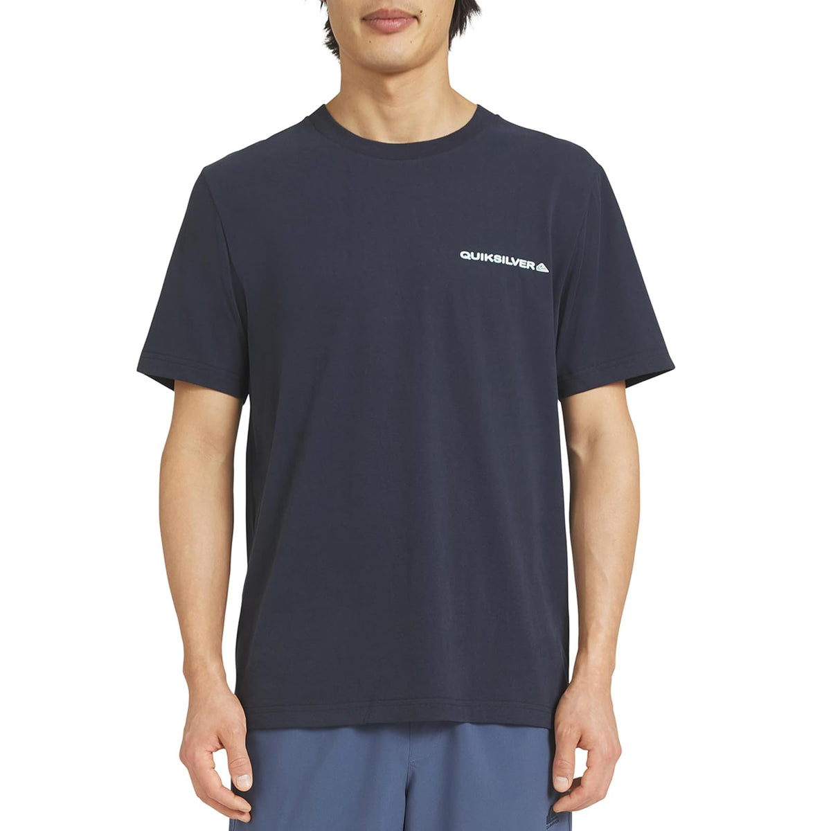 Quiksilver Playera de Manga Corta de Algodón para Hombre - M - Total Eclipse