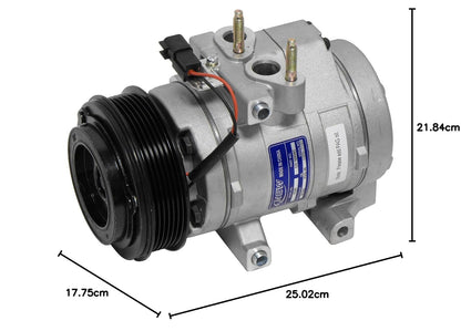 UAC Compresor de A/C y Embrague CO 10909C, Plateado