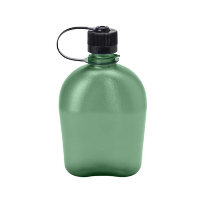 Nalgene Sustain Tritan - Botella de agua Oasis sin BPA hecha con material derivado de 50% residuos de plástico (utilizando equilibrio de masa certificado ISCC), 32 onzas, follaje