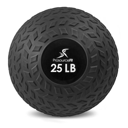 ProsourceFit Slam Ball Pelota Medicinal con Textura Antideslizante - Black - 25 LB