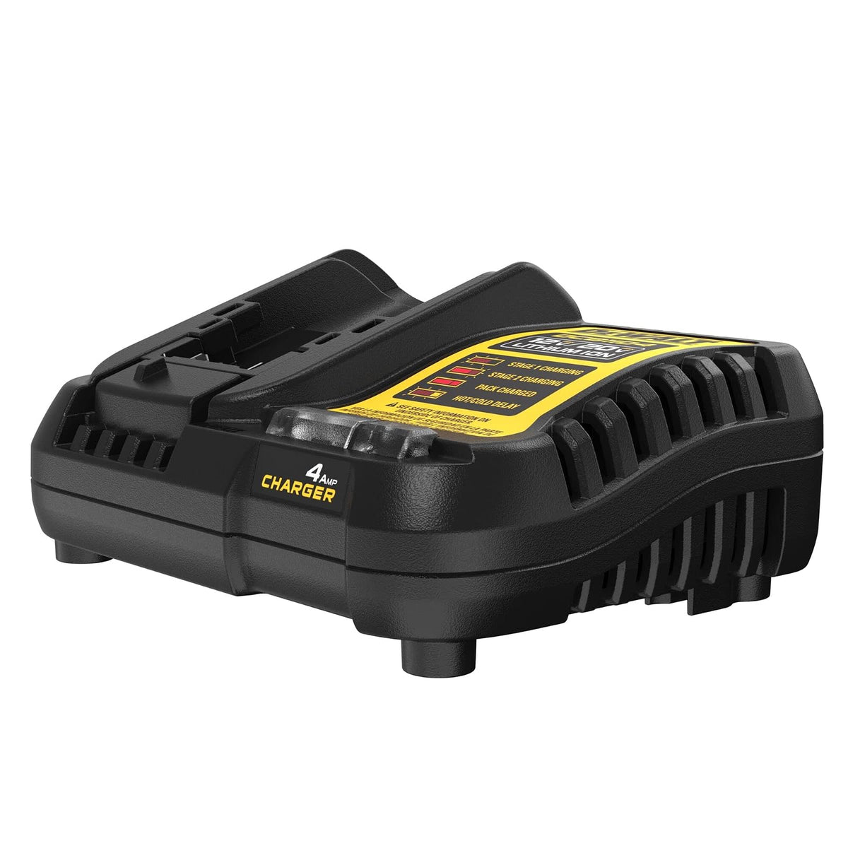 DEWALT - Cargador de batería de Iones de Litio de 12 V MAX/20 V MAX, 4 amperios, Impermeable (DCB1104)
