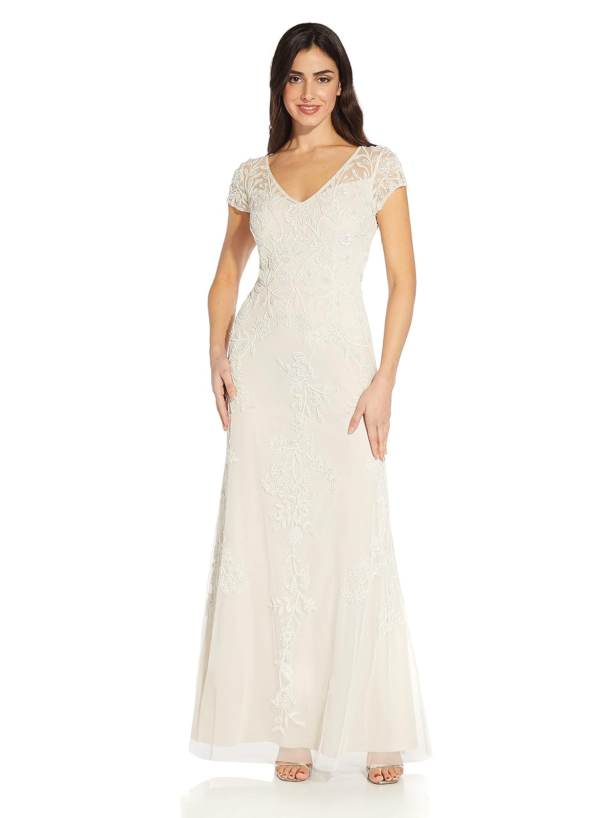 Adrianna Papell - Vestido Largo con abalorio para Mujer