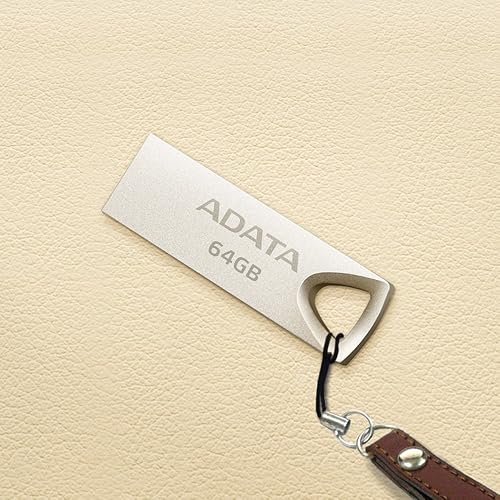 ADATA 64 GB Memoria Flash USB 2.0 Metálica Color Plata (Modelo UV210)