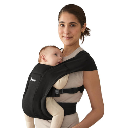 Ergobaby Embrace Knit Portabebés Ergonómico, Camel - Black