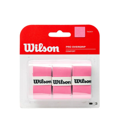Wilson Pro Agarre para Raqueta de Tenis 3 Piezas - rosa