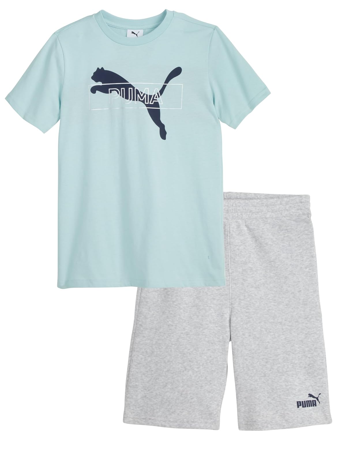 PUMA 2 Piece Set, Short Sleeve Cotton Jersey T-shirt & Matching Short Conjunto de ropa Niños