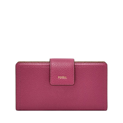 Cartera de mano Fossil SL7830658 de piel en color rosa para mujer