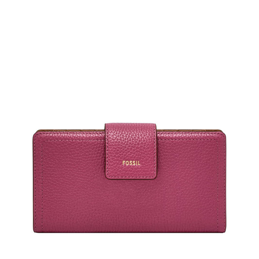 Cartera de mano Fossil SL7830658 de piel en color rosa para mujer