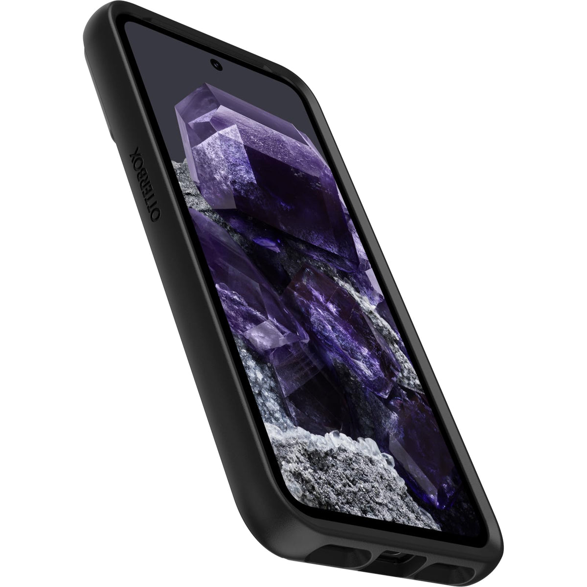 OtterBox - Funda para Google Pixel 8 Symmetry Series, Color Negro, Ultra Elegante, Compatible con Carga inalámbrica, Bordes elevados Que protegen la cámara y la visualización (se envía en Bolsa de