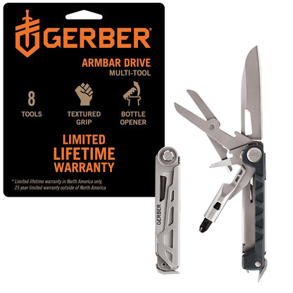 Gerber Cuchillo de Bolsillo con Destornillador y Abrebotellas - Conducir - Azul (Urban)