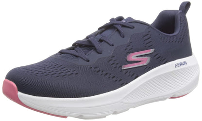 Skechers GO RUN ELEVATE MESH LACE UP, Mujer - 24.5 cm - Azul marino - flor y brillo