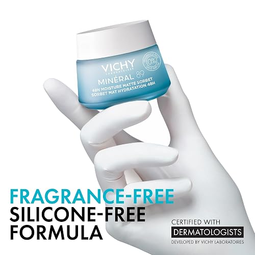 Vichy Minéral 89 Aqua Gel Matificante Dermatológico Piel Grasa 50ml | Matificante e Hidratante 48h, con Ácido Hialurónico y Niacinamida, Combate Imperfecciones, Control de Brillo