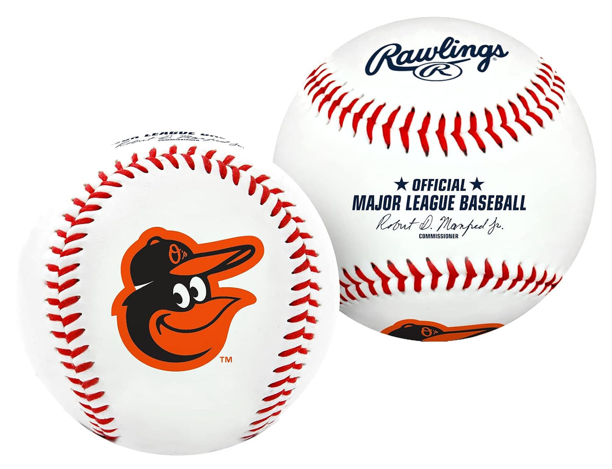 Rawlings Pelota de Béisbol con Logotipo de Equipo MLB - Baltimore Orioles