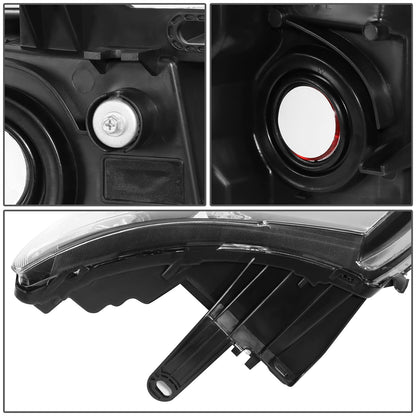 DNA Motoring Par de Faros Delanteros Negros HL-OH-CSIL07-BK-CL1 para Silverado 07-13