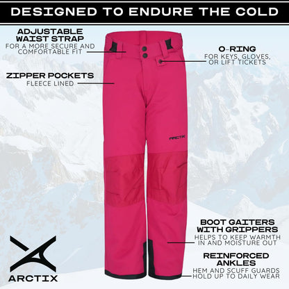 Arctix Youth pantalones de nieve con reforzada de rodillas y el asiento