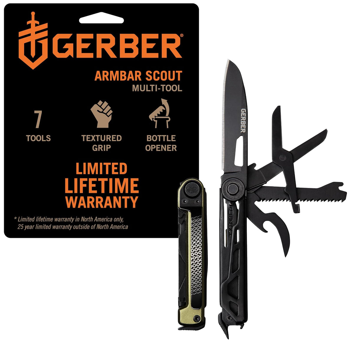 Gerber Armbar Scout Multiherramienta 7 en 1 Acero Inoxidable - Scout