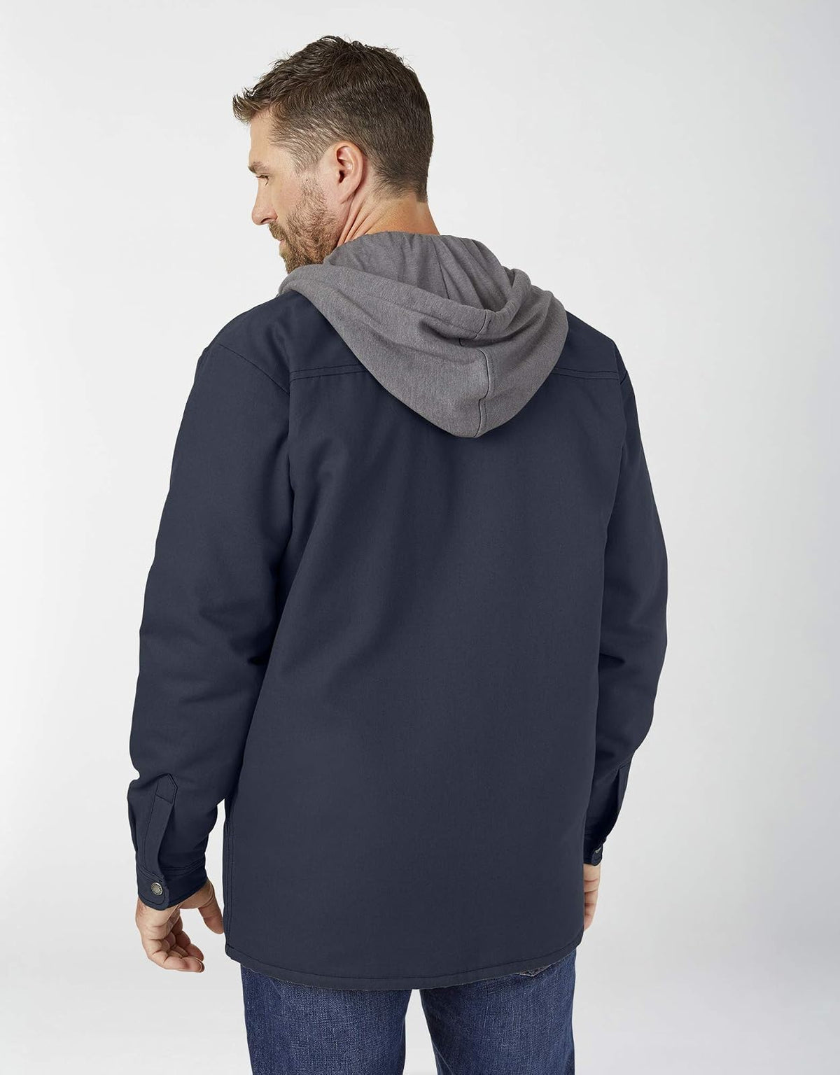 Dickies Chamarra Tipo Camisa de Pato con Capucha de Forro Polar con Hydroshield Ropa de Trabajo para Exteriores para Hombre