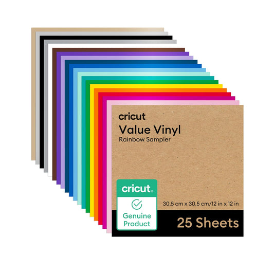 Value Vinyl, Rainbow Sampler 12in X 12in (25)