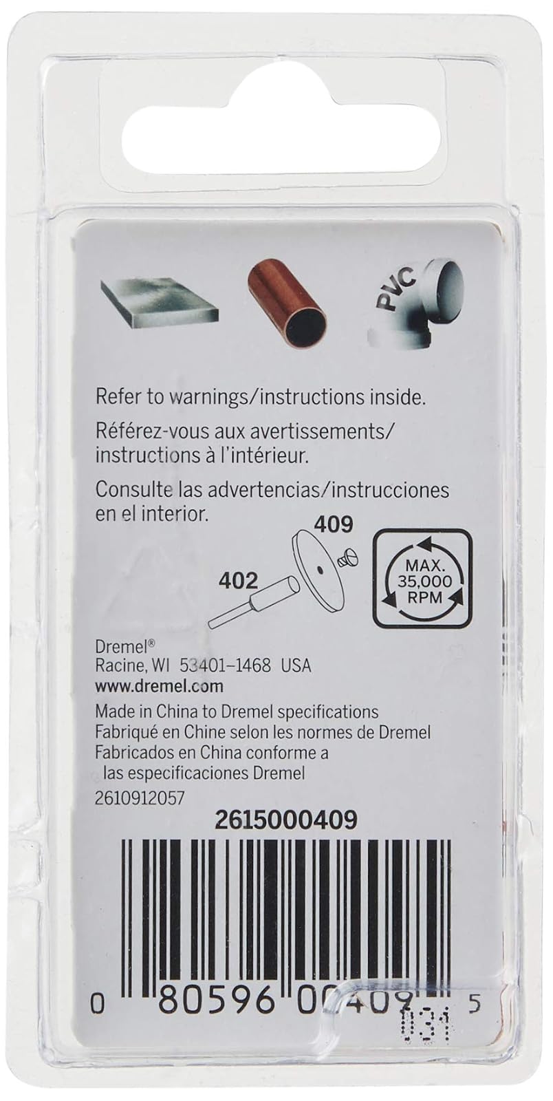 Dremel Disco de corte 409 paquete de 36