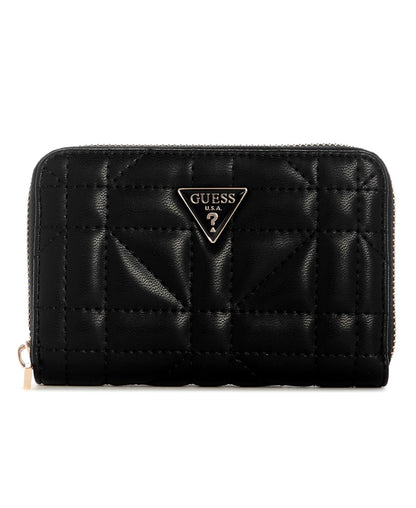 GUESS CARTERA EDITA LARGE ZIP AROUND COLOR NEGRO