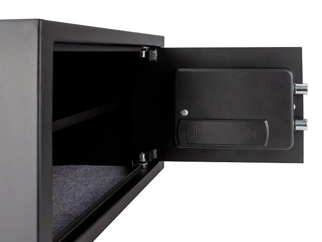Yale Caja Fuerte Digital Mediana | Acero reforzado, color negro, protecci?n digital, almacenamiento seguro para hogar u oficina