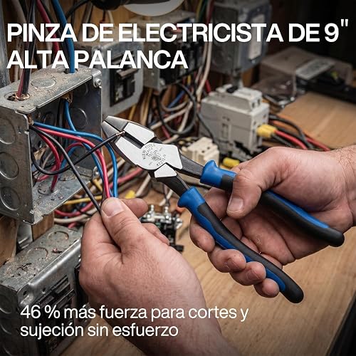 KLEIN TOOLS KTM0005 | Kit De Pinzas | 3 Piezas | Cortes Precisos | Kit de pinzas electricista con fuerza y control; sus pinzas de corte facilitan trabajos pesados y maniobras precisas.