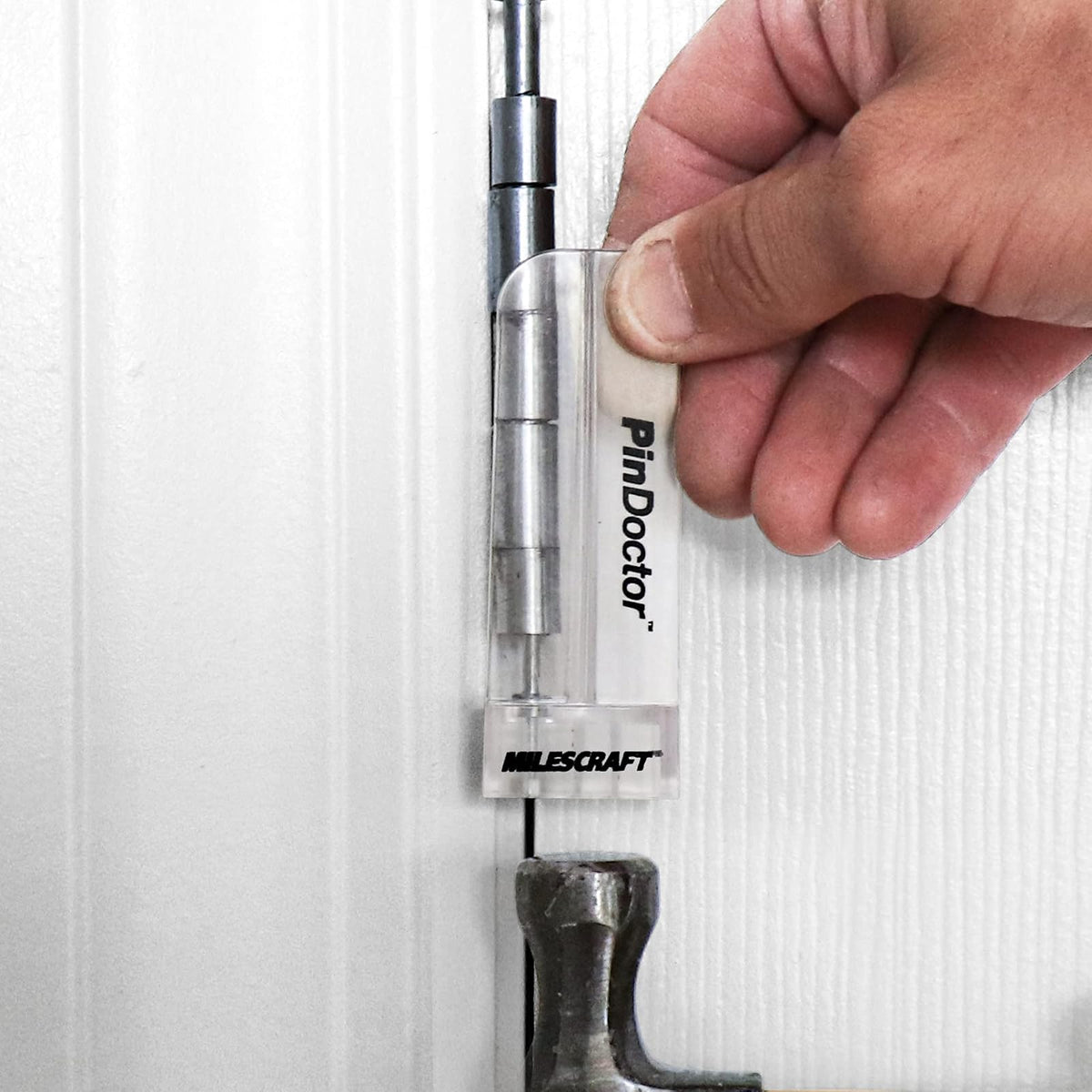 Milescraft 1229 - Plantilla de bisagra de doble sujeción para bisagra de puerta Kit completo de instalación de bisagras para mortajas de 2.5 a 4.5 pulgadas. Placas de cierre y cierre incluidas para