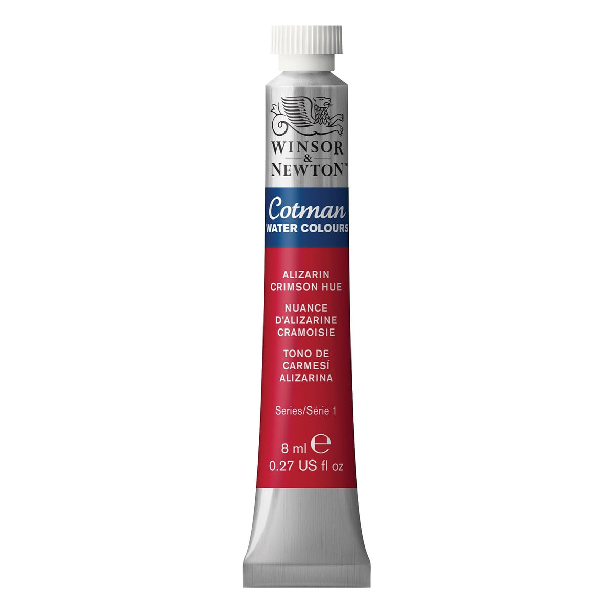 Winsor & Newton Acuarela Cotman en Tubo 8 ml, Varios Colores - Tubo de 7,7 g - Carmesi