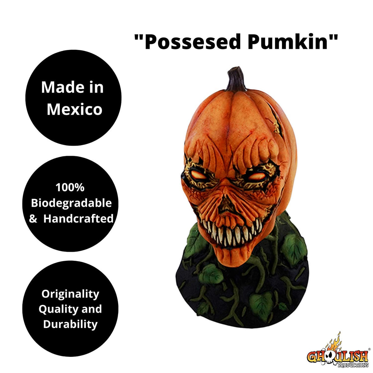 Adult Possessed Pumpkin Mask