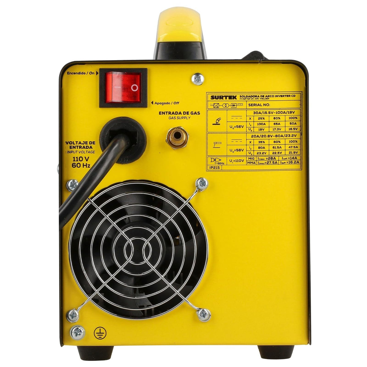 Surtek SOLM5120 Soldadora inverter para uso con microalambre 110V