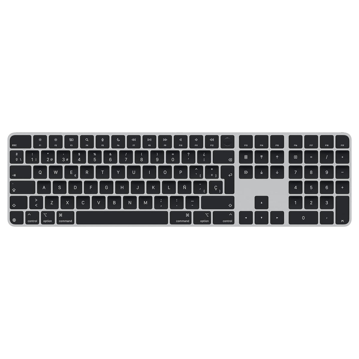 Apple Magic Keyboard con Touch ID y Teclado Numérico Teclas Negras - Negro - Español (España)