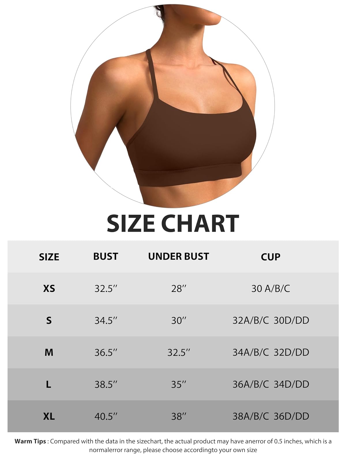 MIRITY Brasier Deportivo Acolchado con Espalda en Y para Mujer, Espalda Cruzada y Tirantes Delgados de bajo Impacto para Yoga y Entrenamiento