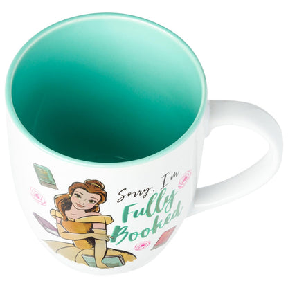 Silver Buffalo Princesa Disney La Bella y la Bestia Bella Lo siento, estoy completamente reservado Taza de cerámica, 18 onzas