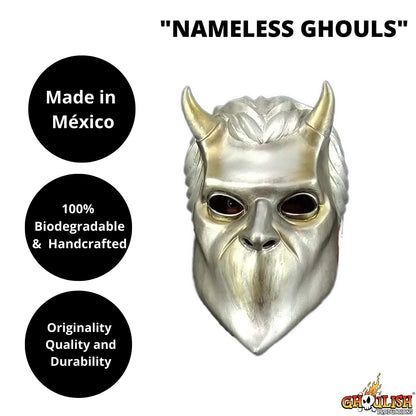 Máscara Oficial de Banda de Rock Ghost, Máscara Coleccionable de Látex de Nameless Ghouls