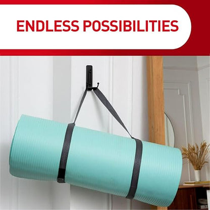 Command Tiras adhesivas de repuesto grandes, tiras adhesivas de pared para colgar sin daños para ganchos grandes de pared interiores, sin herramientas, tiras adhesivas extraíbles para ganchos de Navidad, 20 tiras blancas