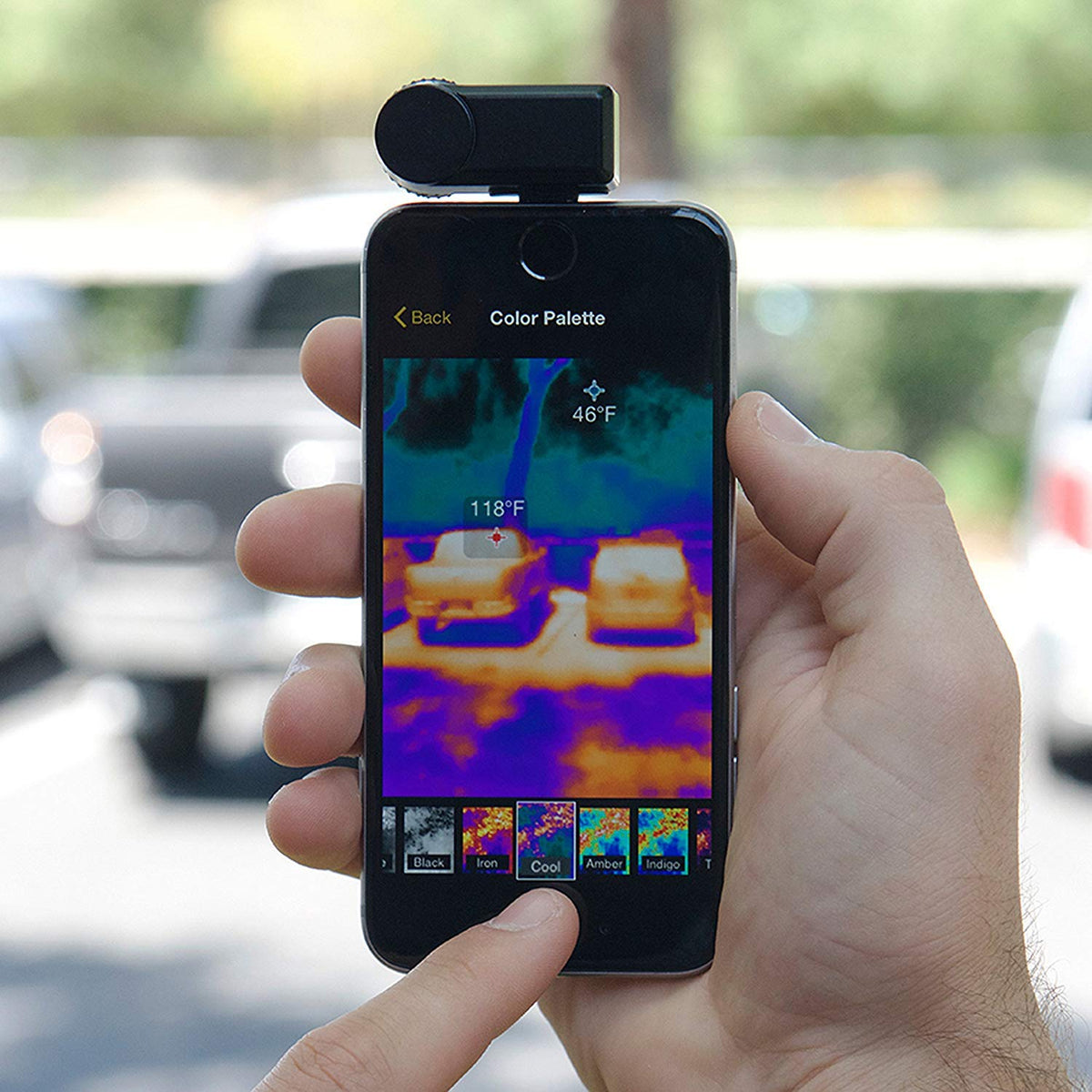 Seek Generador térmico de imágenes para iOS (Apple), negro