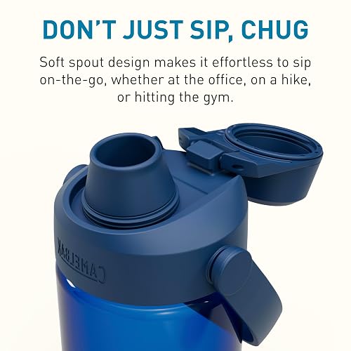 CamelBak Thrive Chug - Botella de agua de 20 onzas con Tritan Renew, tapa a prueba de fugas, Oxford