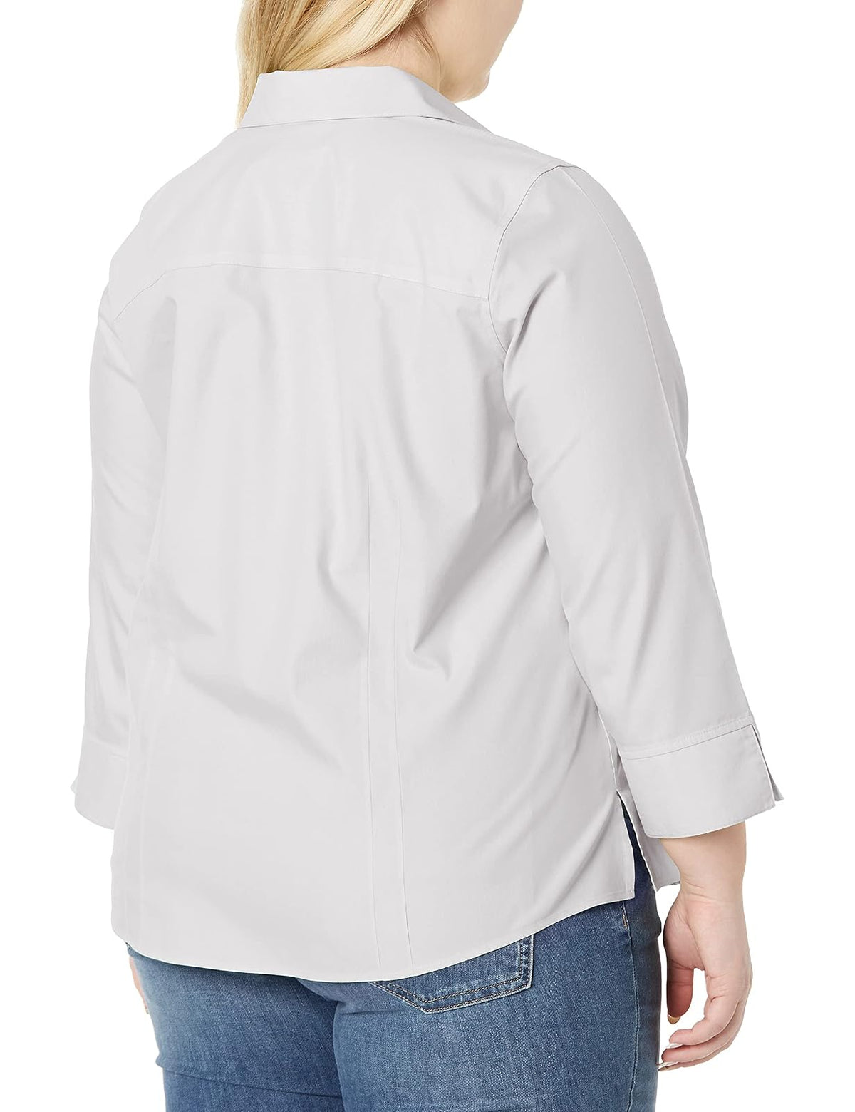Foxcroft Taylor Plus - Camiseta sin Planchar Camisa Abotonada para Mujer
