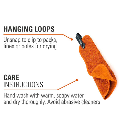 GSI Outdoors 90022 - Paño de Limpieza para Platos de Campamento, tamaño Grande, Reutilizable de Dos Caras