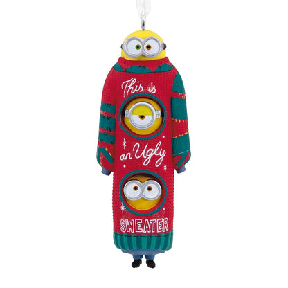 Hallmark Minions: The Rise of GRU, Bob, Kevin y Stuart The Minions en suéter navideño Feo