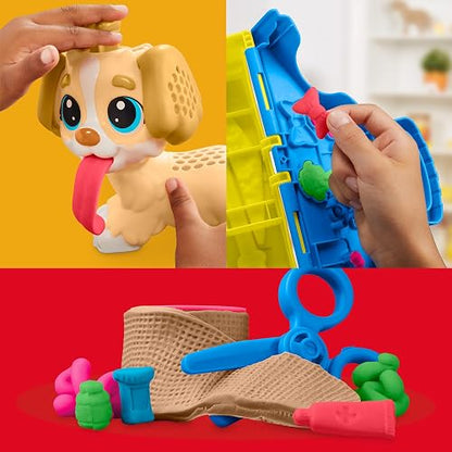 Play-Doh Hasbro Kit Veterinario con Cachorro, 10 Herramientas y 5 Colores