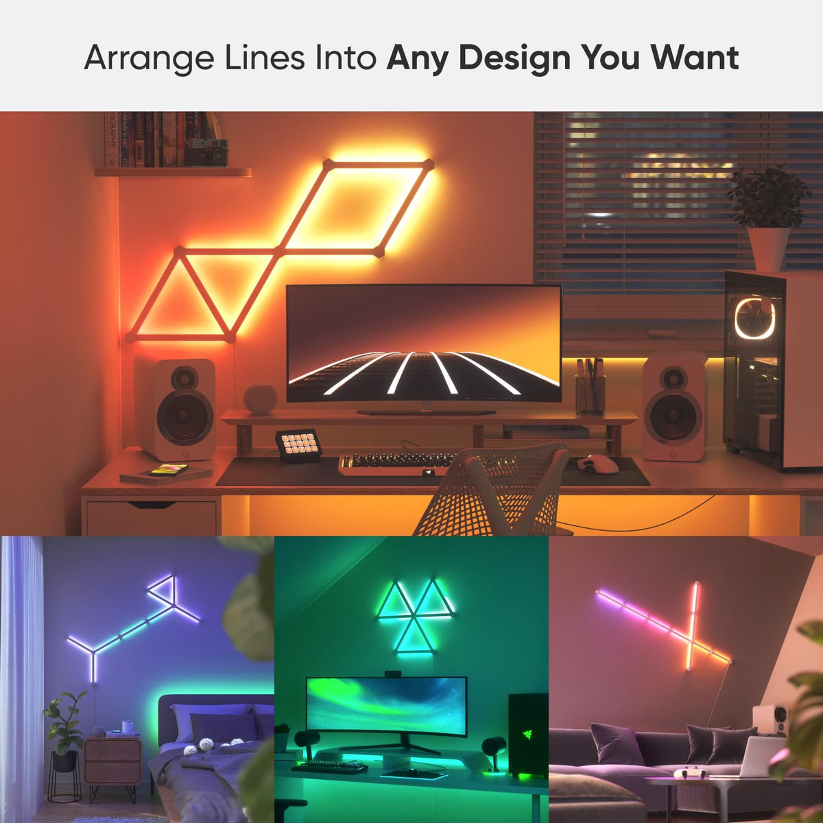 NANOLEAF LINES White 3-Pack Expansion Panels Only