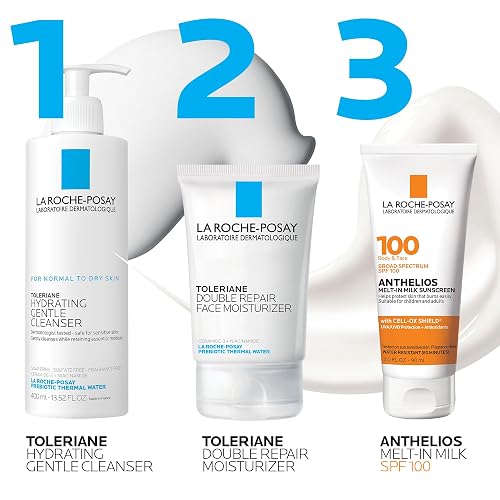 La Roche-Posay Anthelios Melt-in Milk Body & Face Sunscreen Lotion Broad Spectrum SPF 100, Oxybenzone & Octinoxate Free, Sunscreen for Kids, Adults & Sun Sensitive Skin, Unscented, 3 Fl oz
