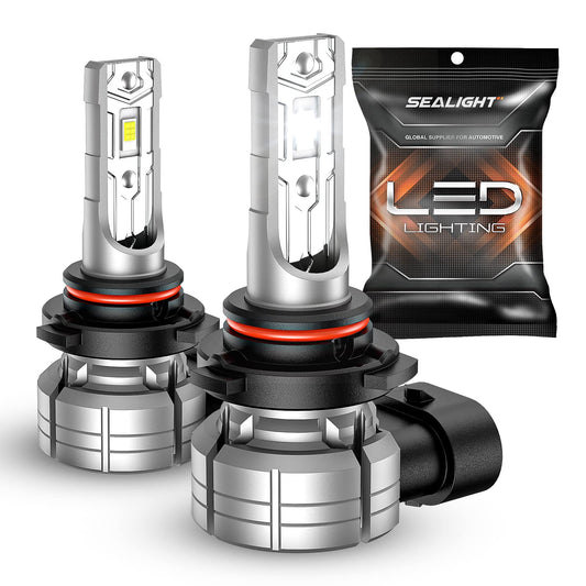 SEALIGHT Bombillas LED Antiniebla 9145/9140/H10, 12000 lm, 6500 K Blanco Frío, 24 W, Paq. de 2