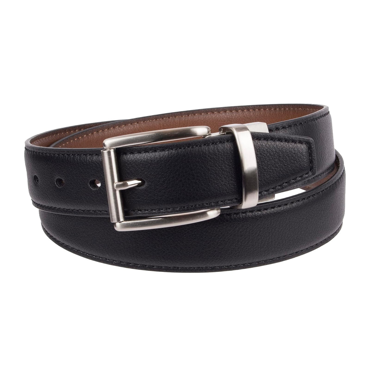 Dockers Reversible Casual Belt with Comfort Stretch Cinturón Hombre
